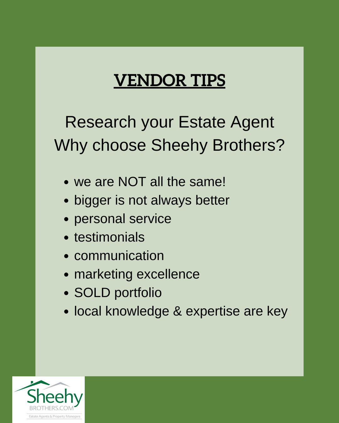 Vendor Tips